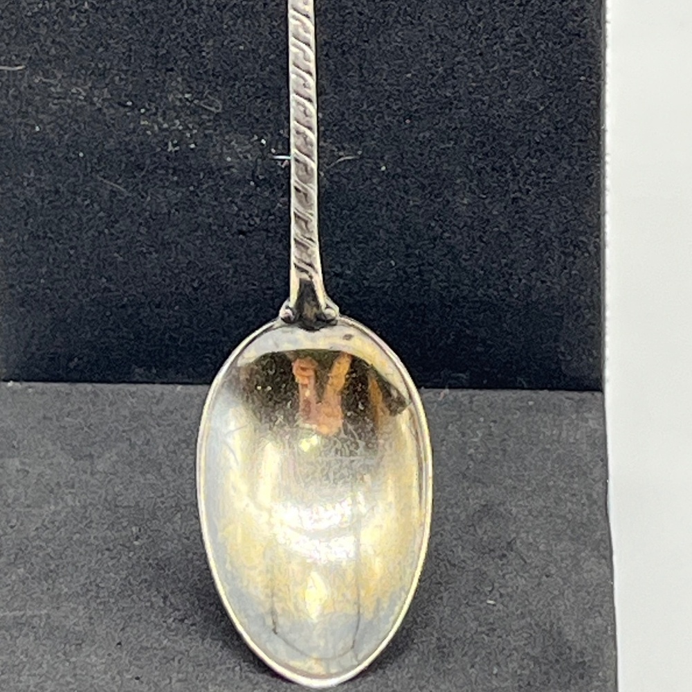 Antique, Gorham Silver Baby Spoon w/Flowers - Picture 3 of 7